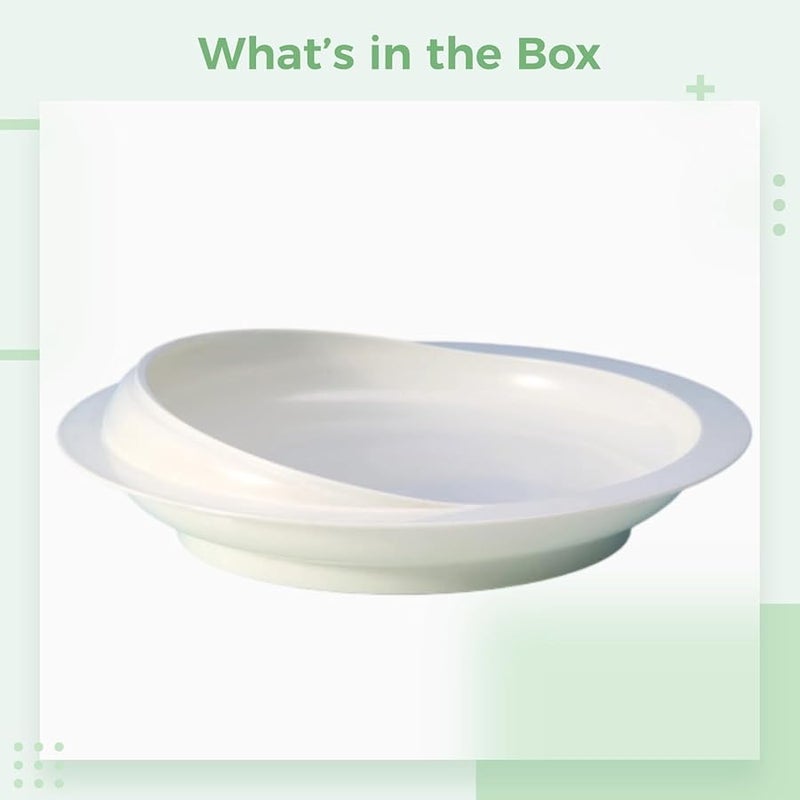 Non Spill Plate With Suction Base Pp Material For Elderly Parkinson Special Needs - Image 3